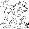 horse coloring page