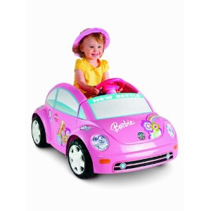 Fisher Price Battery Powered Barbie Volkswagen New Beetle 