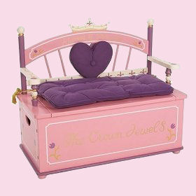 Princess Toy Box Bench